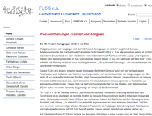 Tablet Screenshot of fuss-ev.de